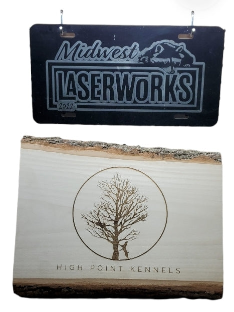 Live Edge Wooden Signs