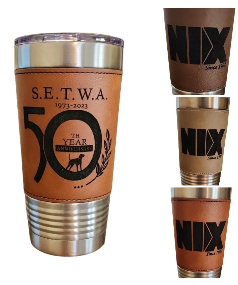 20oz Leatherette Tumbler